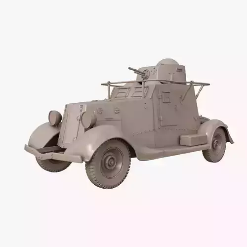 FAI M Armoured Car Clay Mental Ray