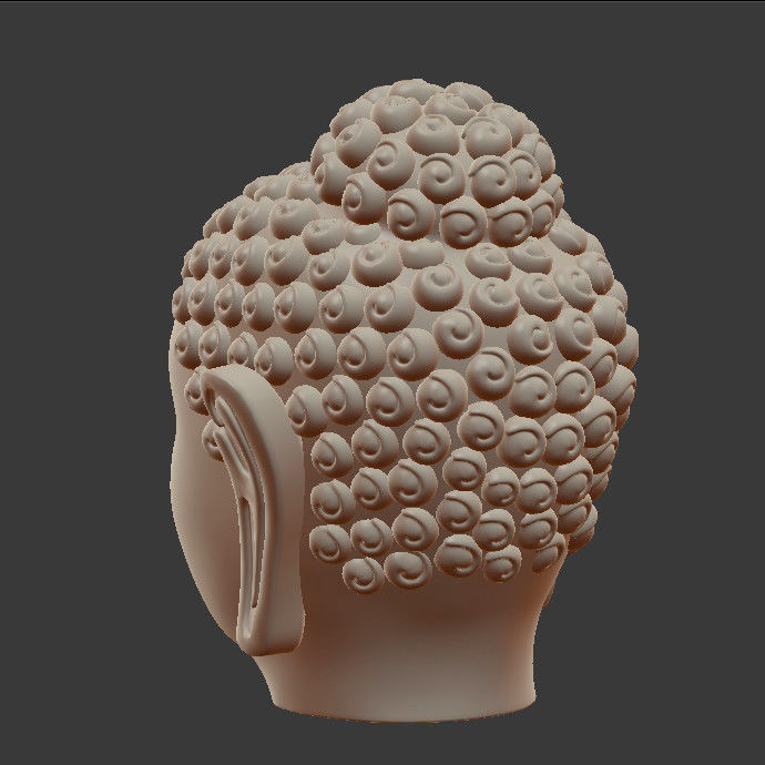 Buddha Head model 3D print model_2