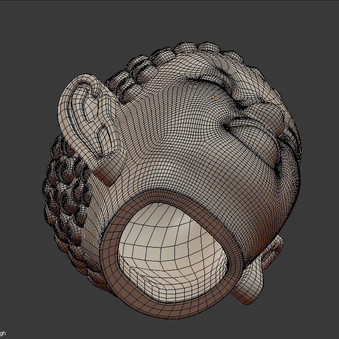 Buddha Head model 3D print model_9