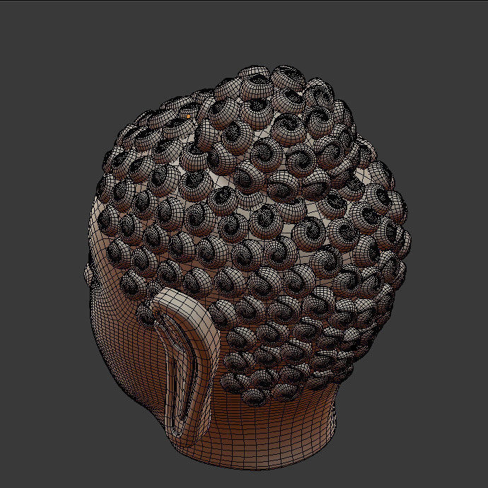 Buddha Head model 3D print model_8