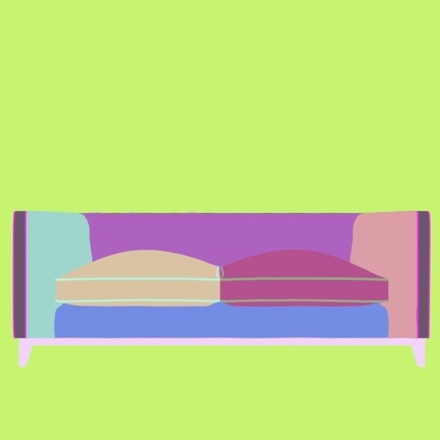 CONNAUGHT PULLED SOFA Blue 3D model_5