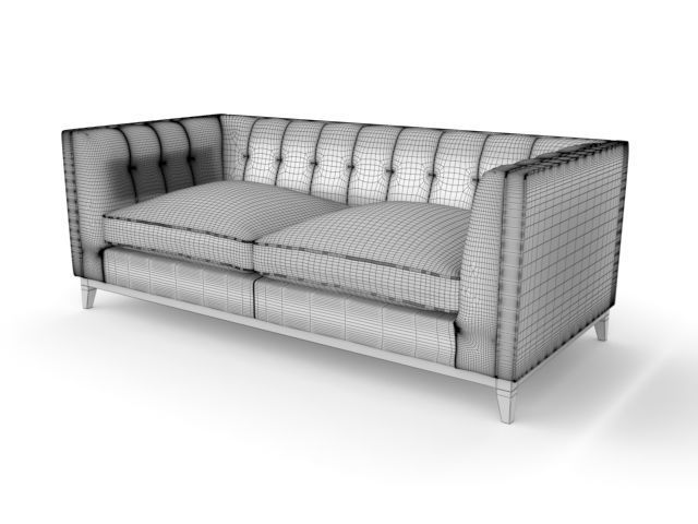 CONNAUGHT PULLED SOFA Blue 3D model_3