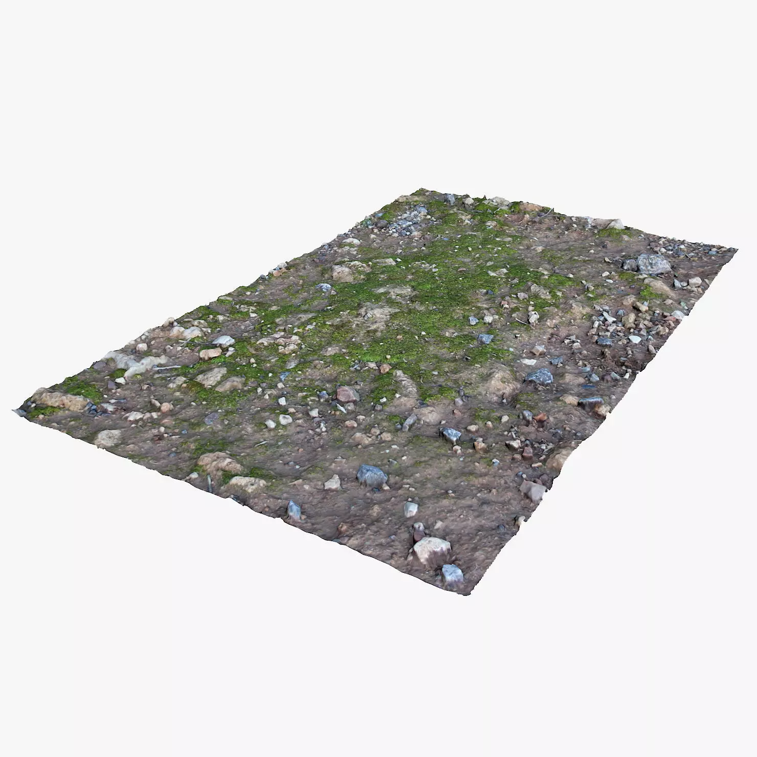 Mossy Ground Low-poly 3D model