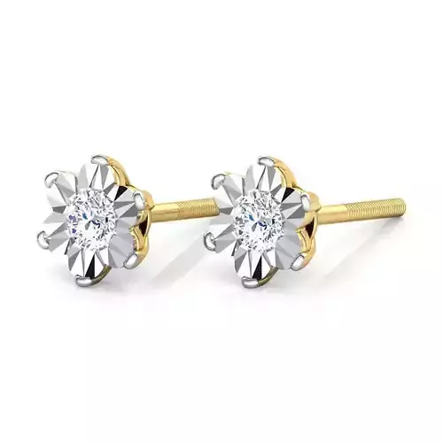 Blossom Plate Stud Earring