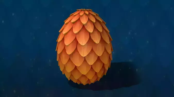 Dragon Egg Material Free low-poly 3D model