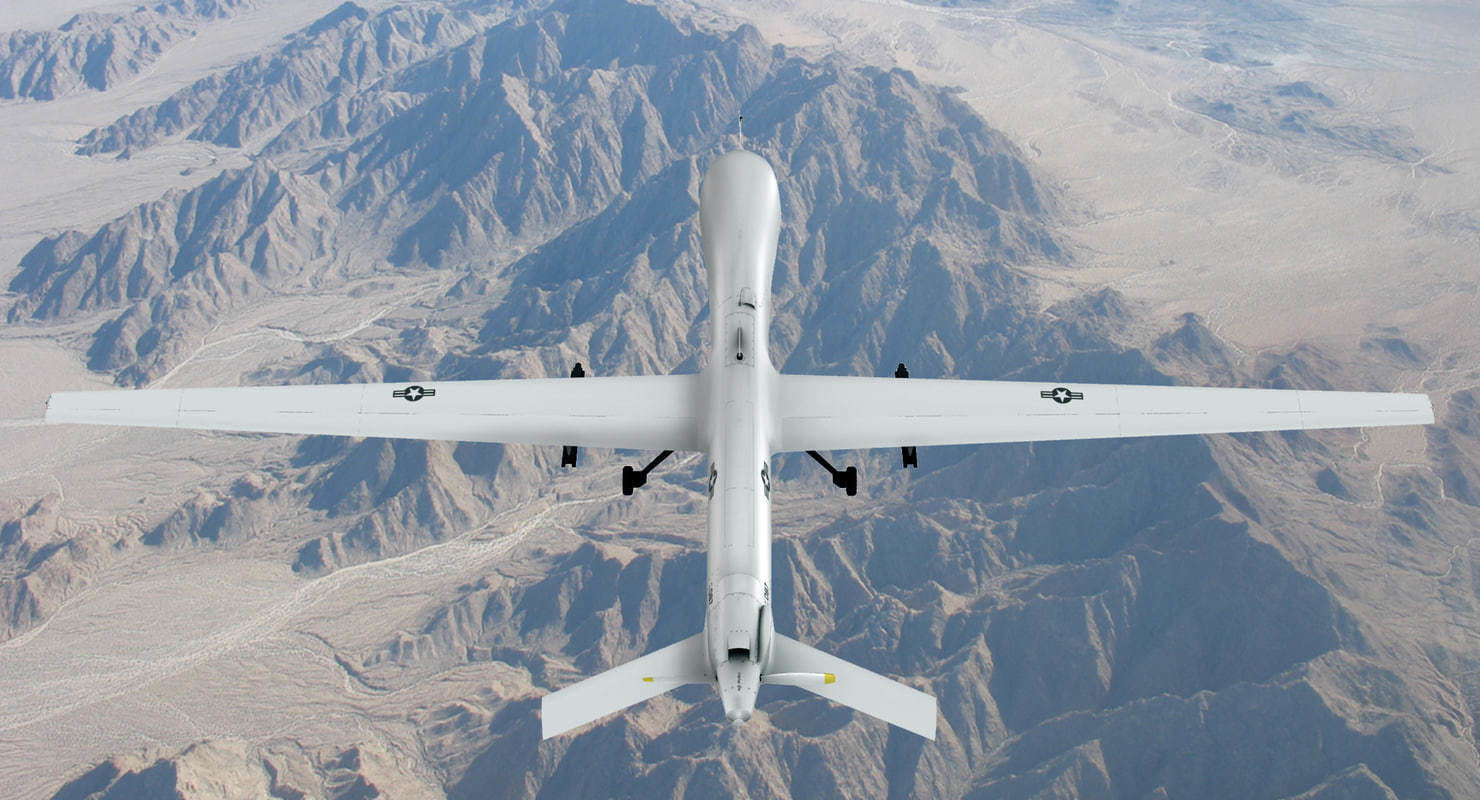 MQ1 Predator Low-poly 3D model_1