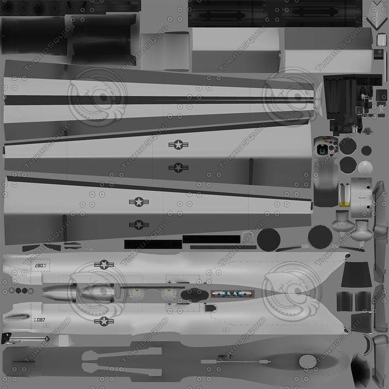 MQ1 Predator Low-poly 3D model_2