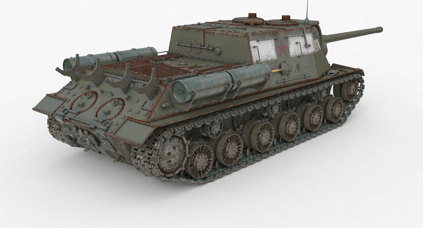 Tank ISU 122  Vray 3D model_41