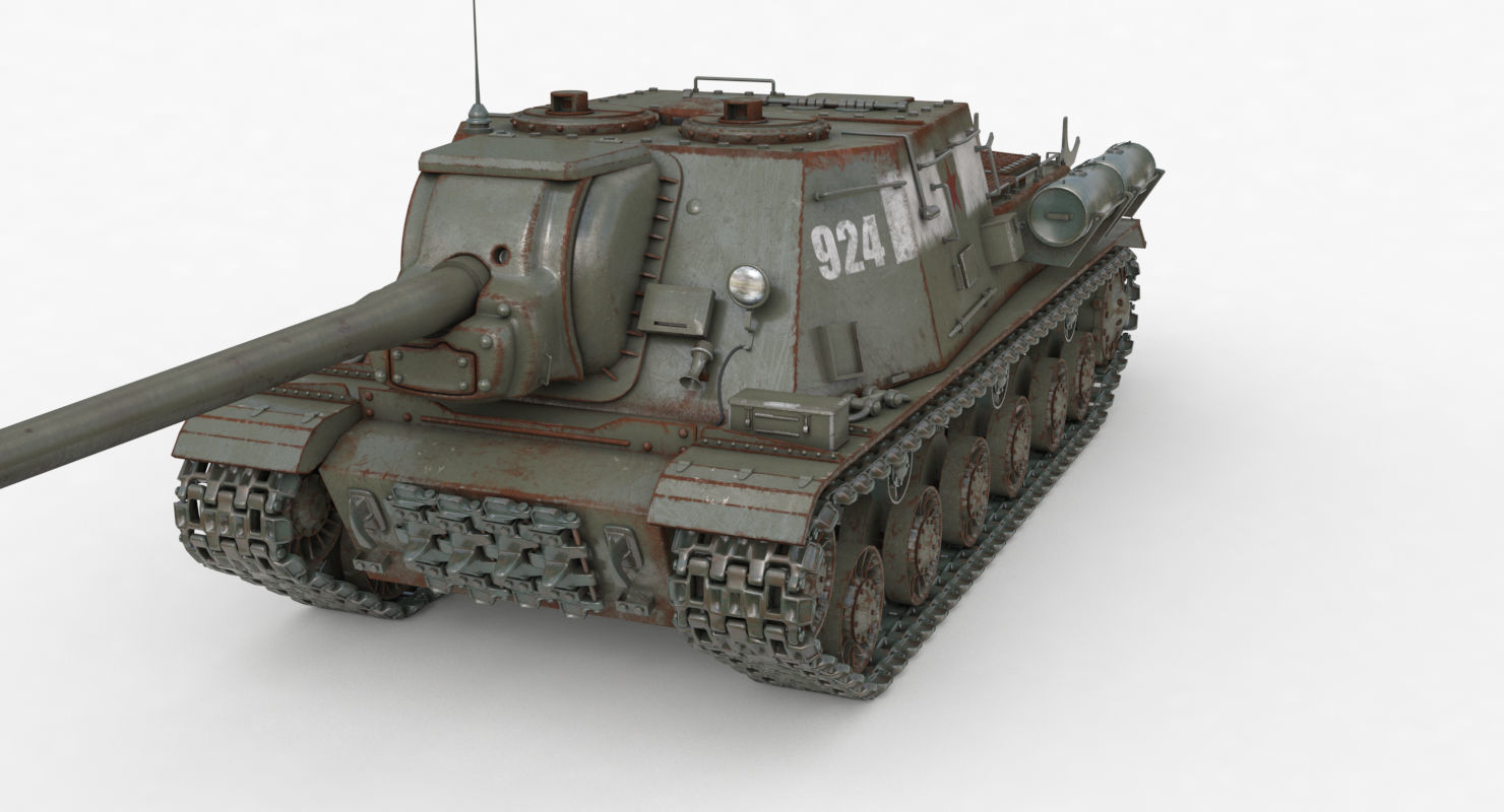 Tank ISU 122  Vray 3D model_25