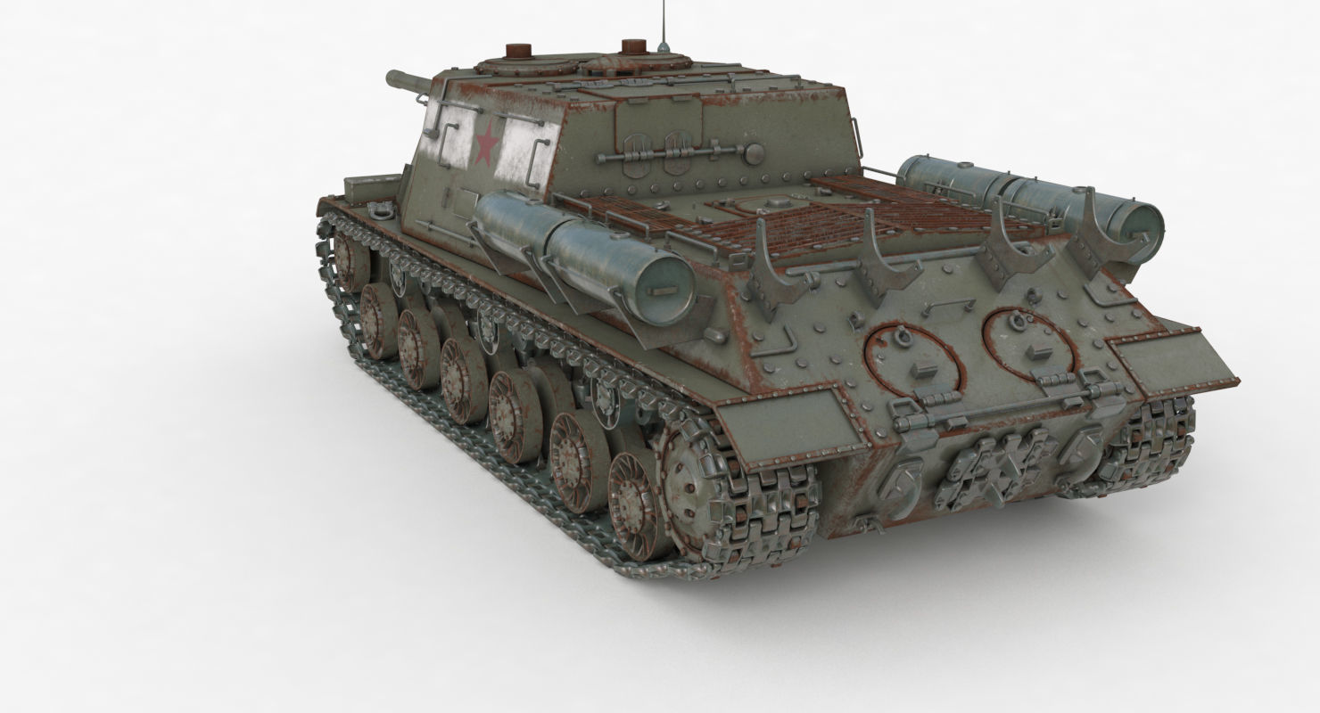 Tank ISU 122  Vray 3D model_48