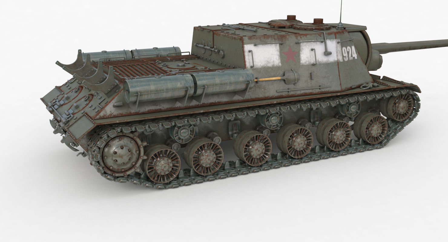 Tank ISU 122  Vray 3D model_39