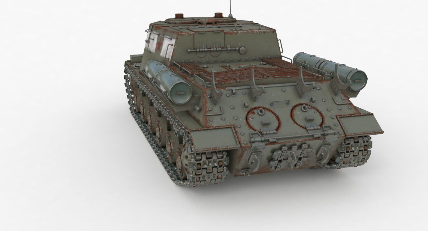 Tank ISU 122  Vray 3D model_47