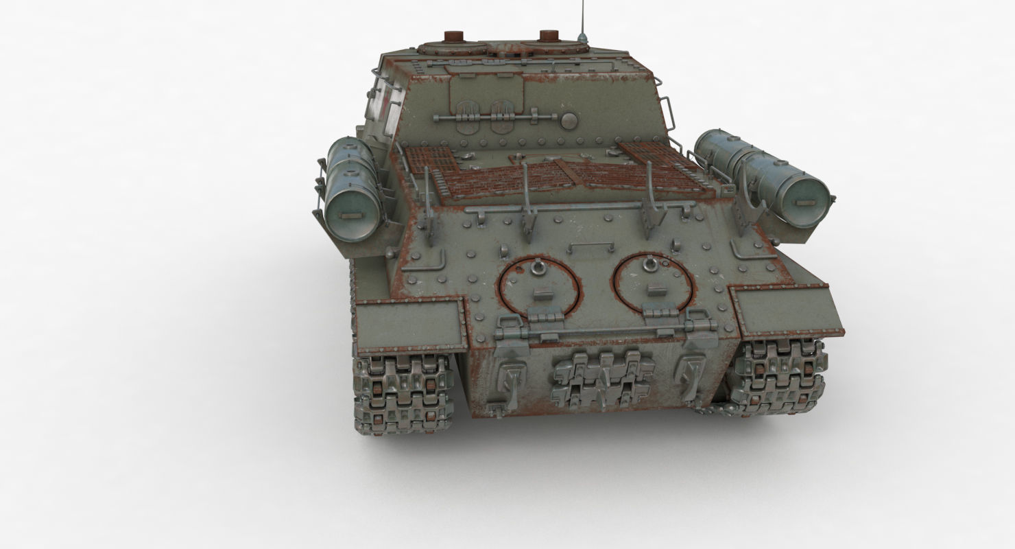 Tank ISU 122  Vray 3D model_46