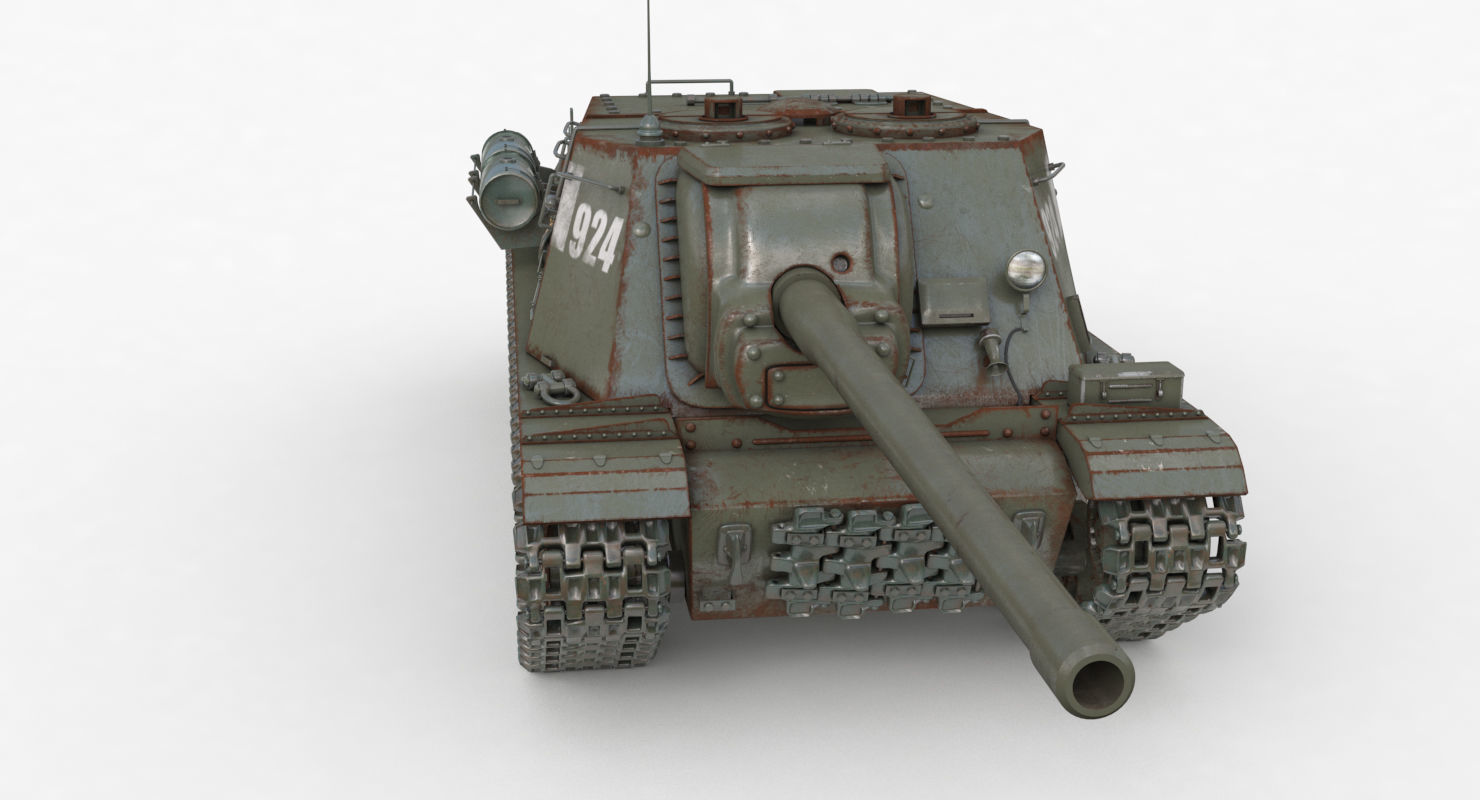 Tank ISU 122  Vray 3D model_28