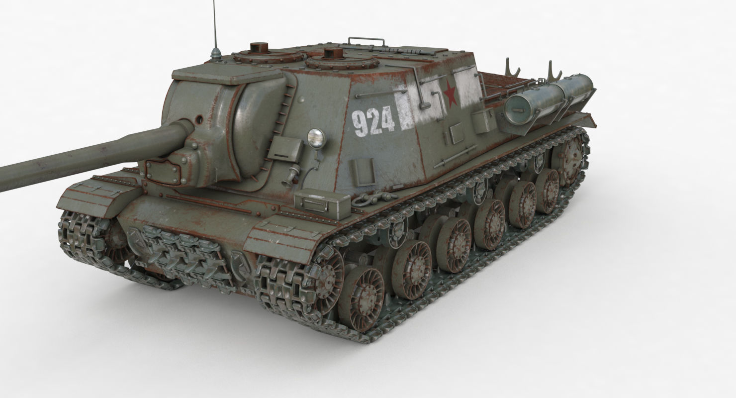 Tank ISU 122  Vray 3D model_24