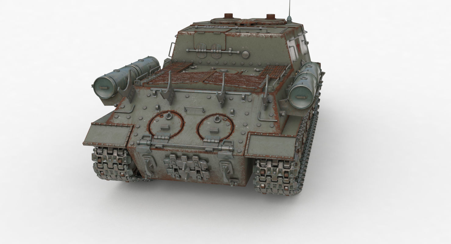 Tank ISU 122  Vray 3D model_44