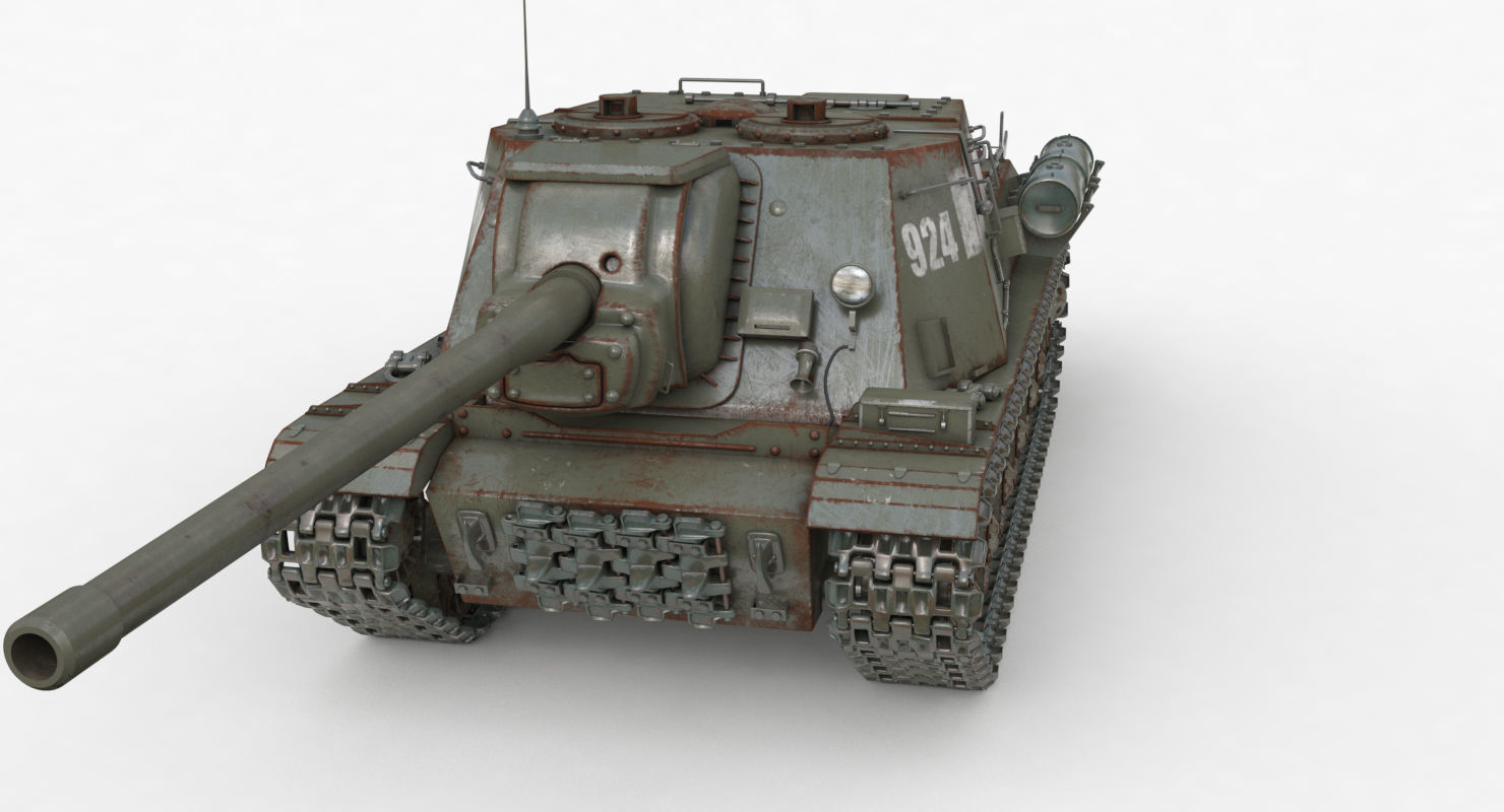 Tank ISU 122  Vray 3D model_26