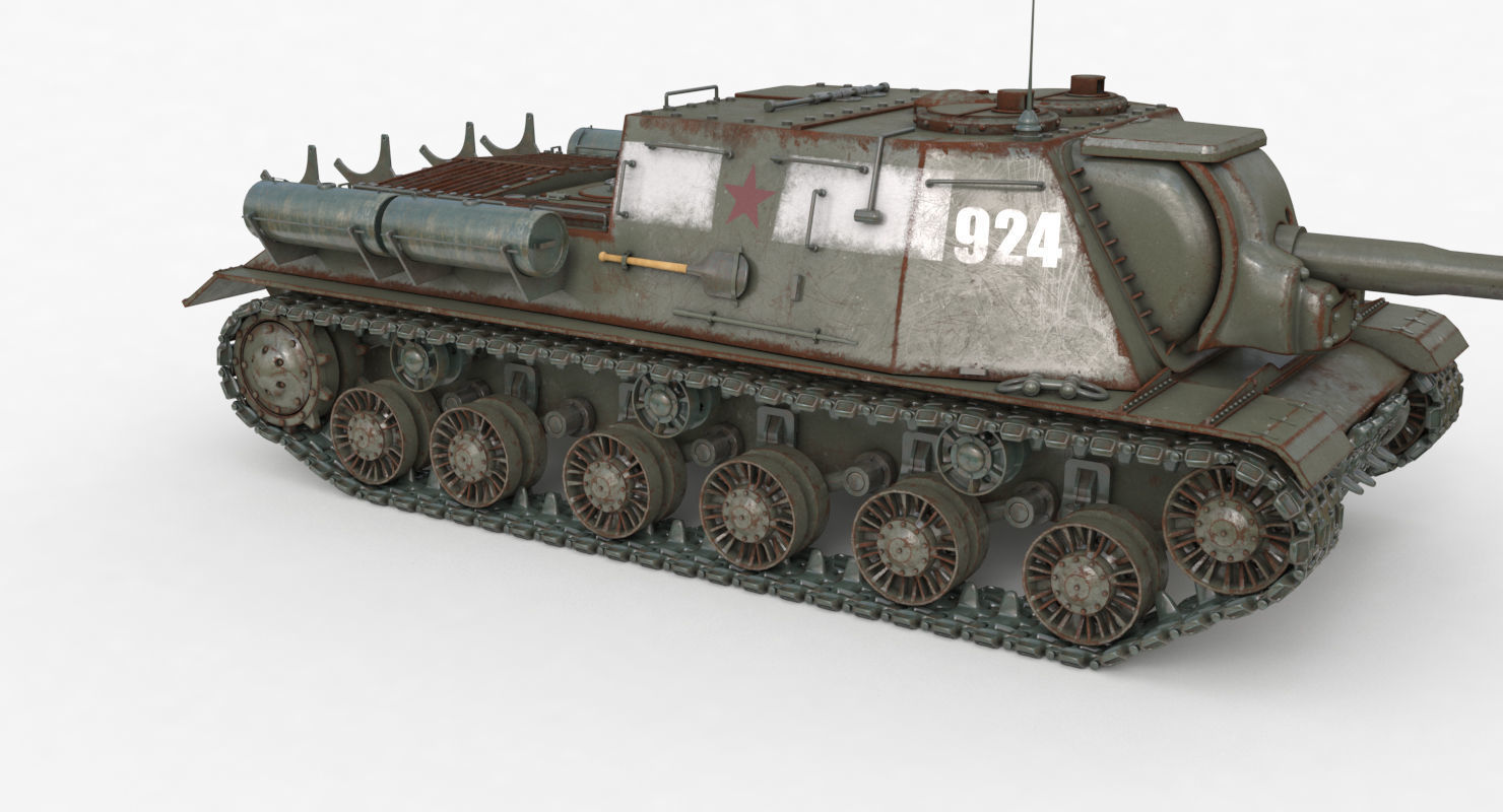 Tank ISU 122  Vray 3D model_33
