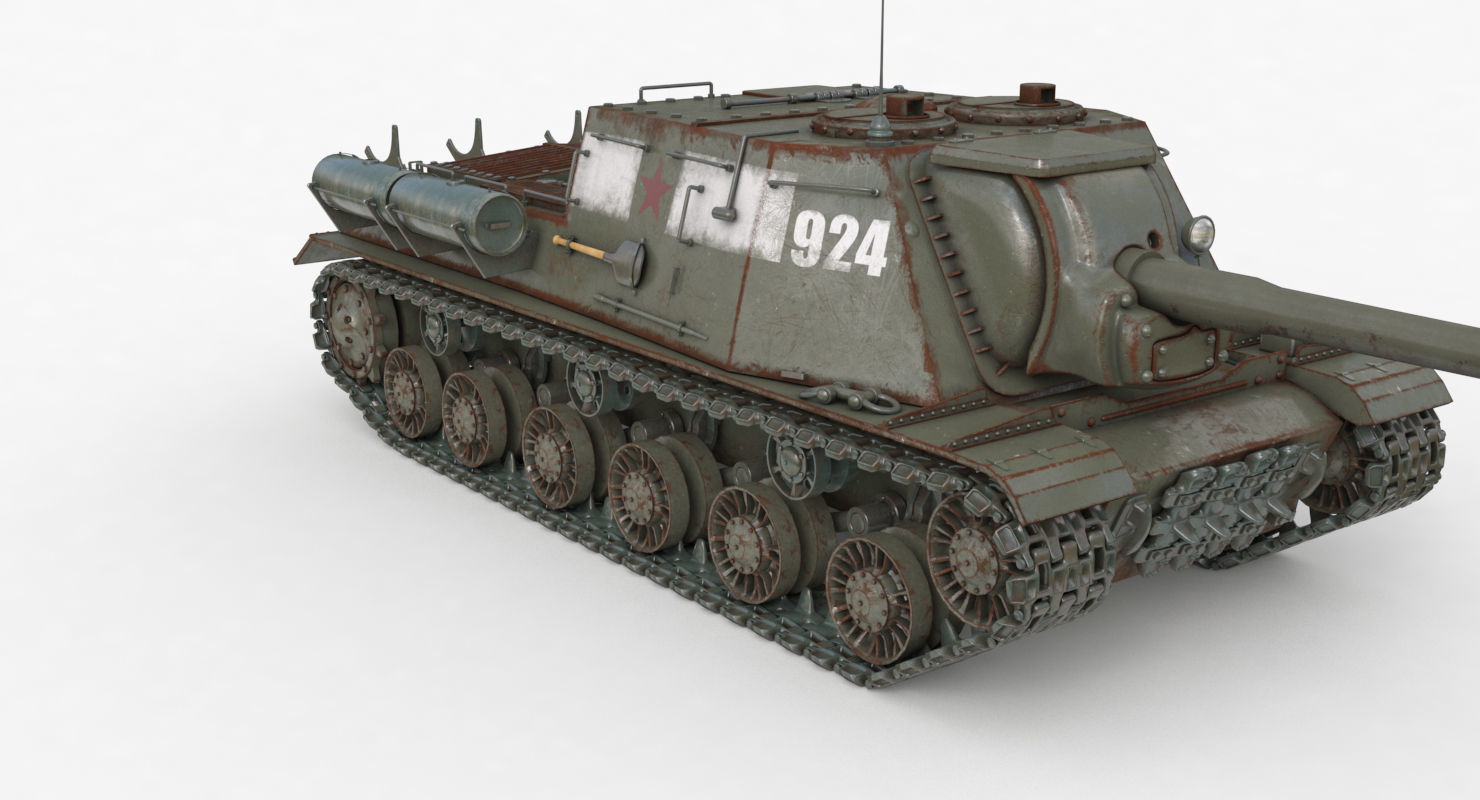 Tank ISU 122  Vray 3D model_31