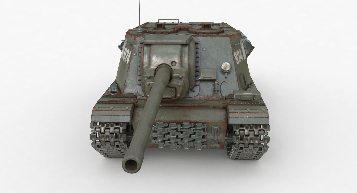 Tank ISU 122  Vray 3D model_27