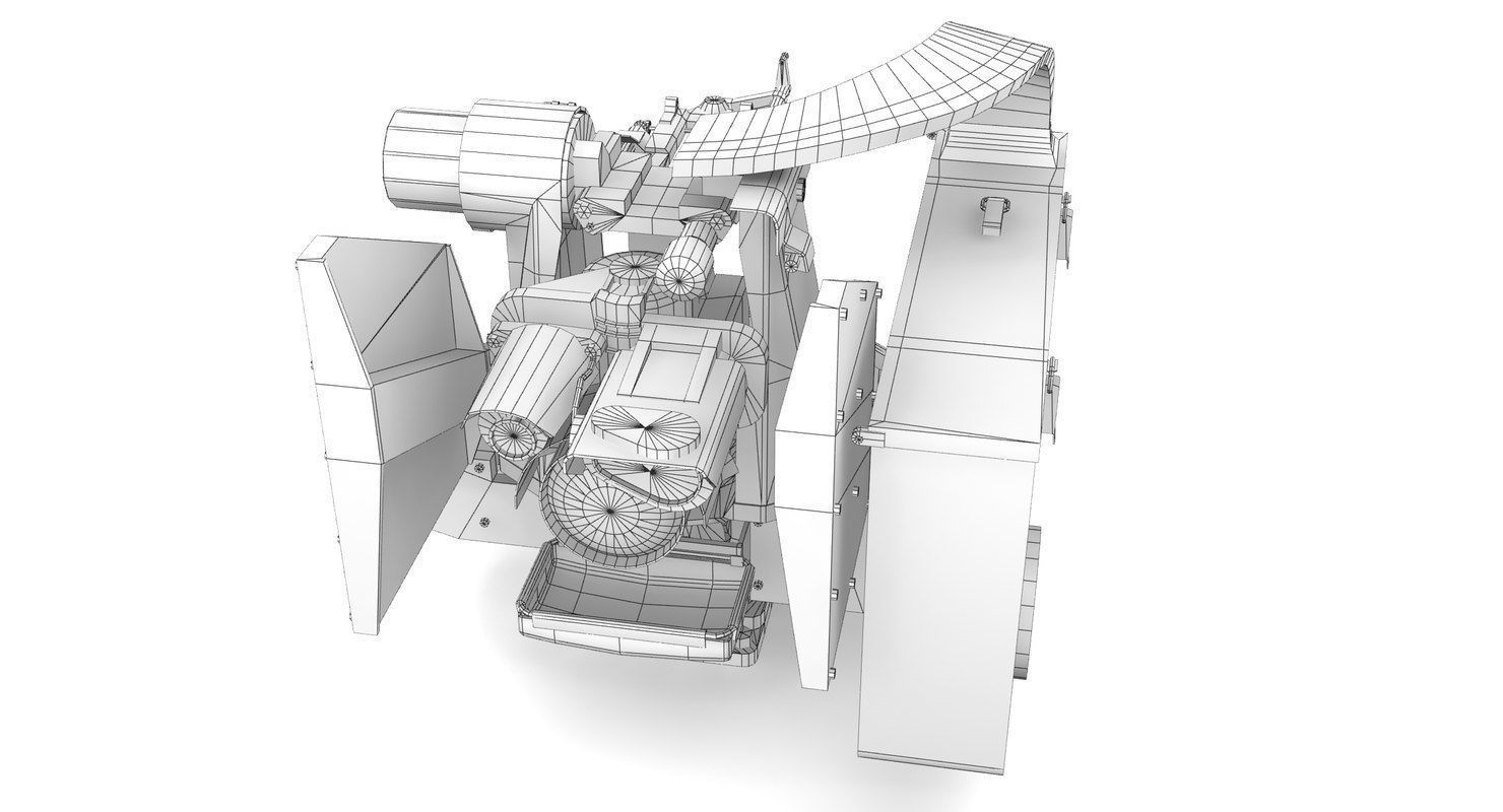 Crows Kongsberg Low-poly 3D model_17