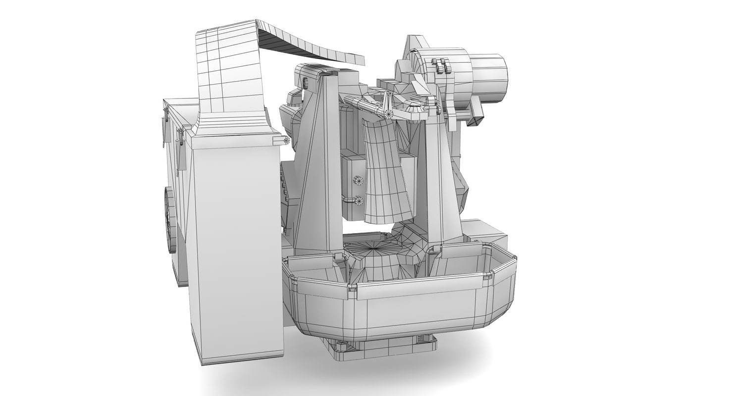 Crows Kongsberg Low-poly 3D model_13