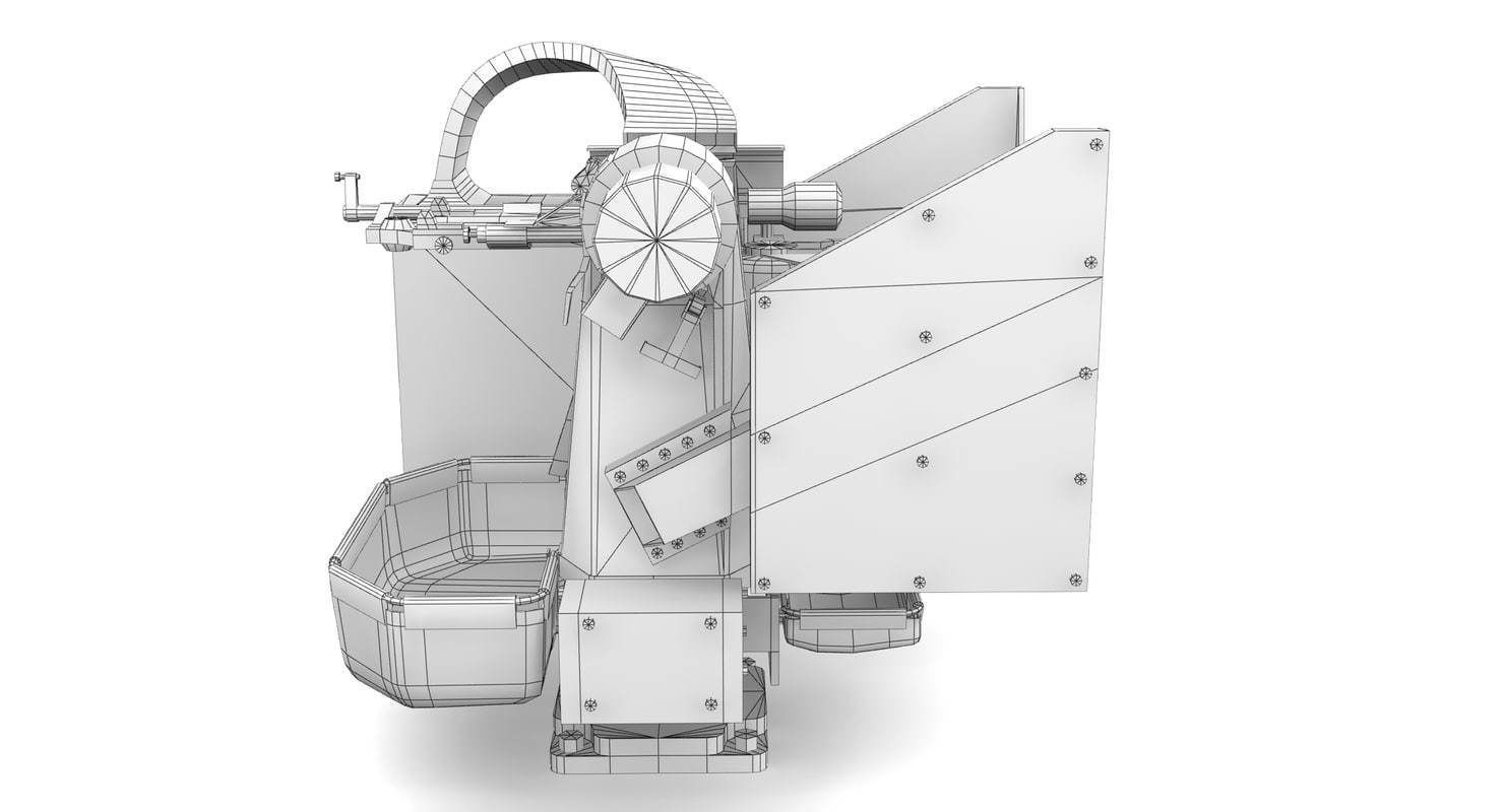 Crows Kongsberg Low-poly 3D model_14