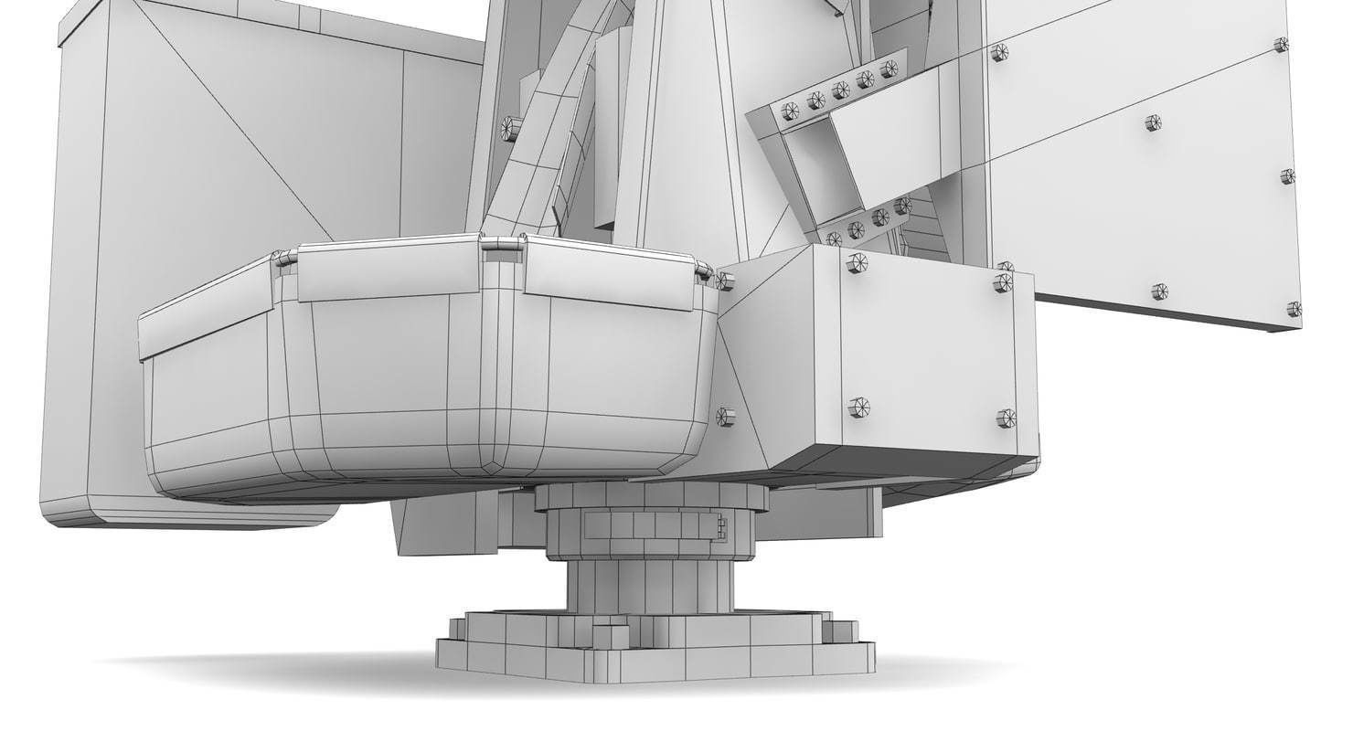 Crows Kongsberg Low-poly 3D model_19