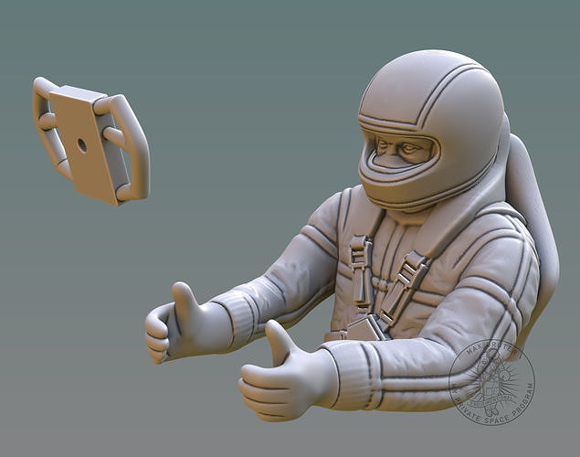 Driver Bust 3D print model 3