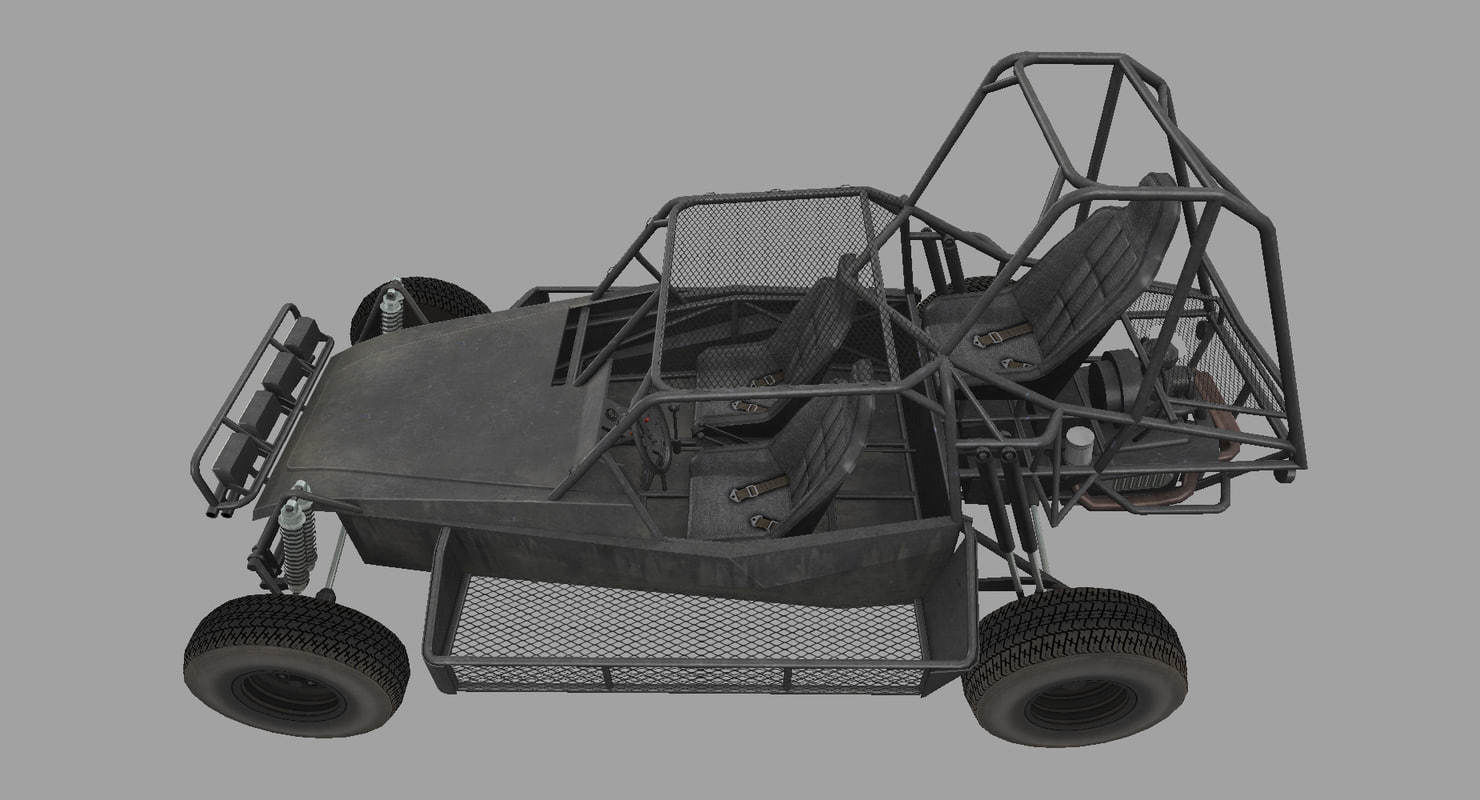 Desert Patrol Vehicle Low-poly 3D model_2