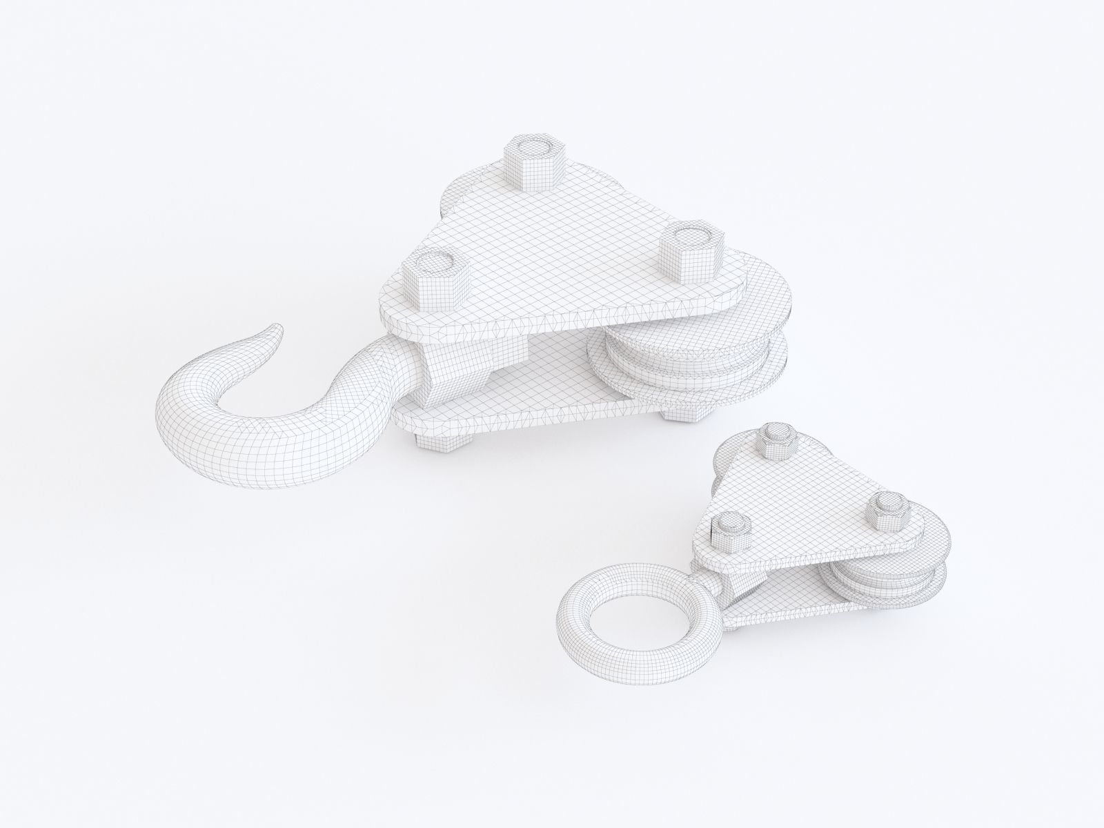 Crane hook 3D model_1