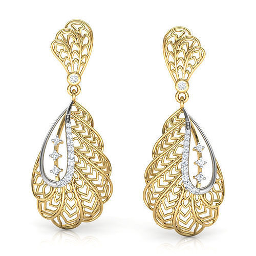 Alocasia Leaf Drop Earring 3D print model