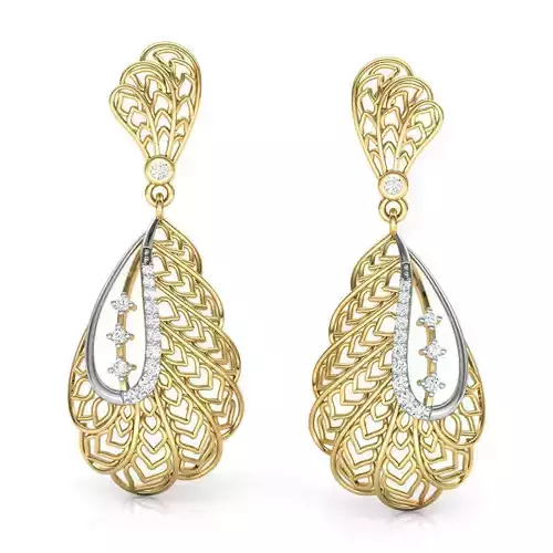 Alocasia Leaf Drop Earring