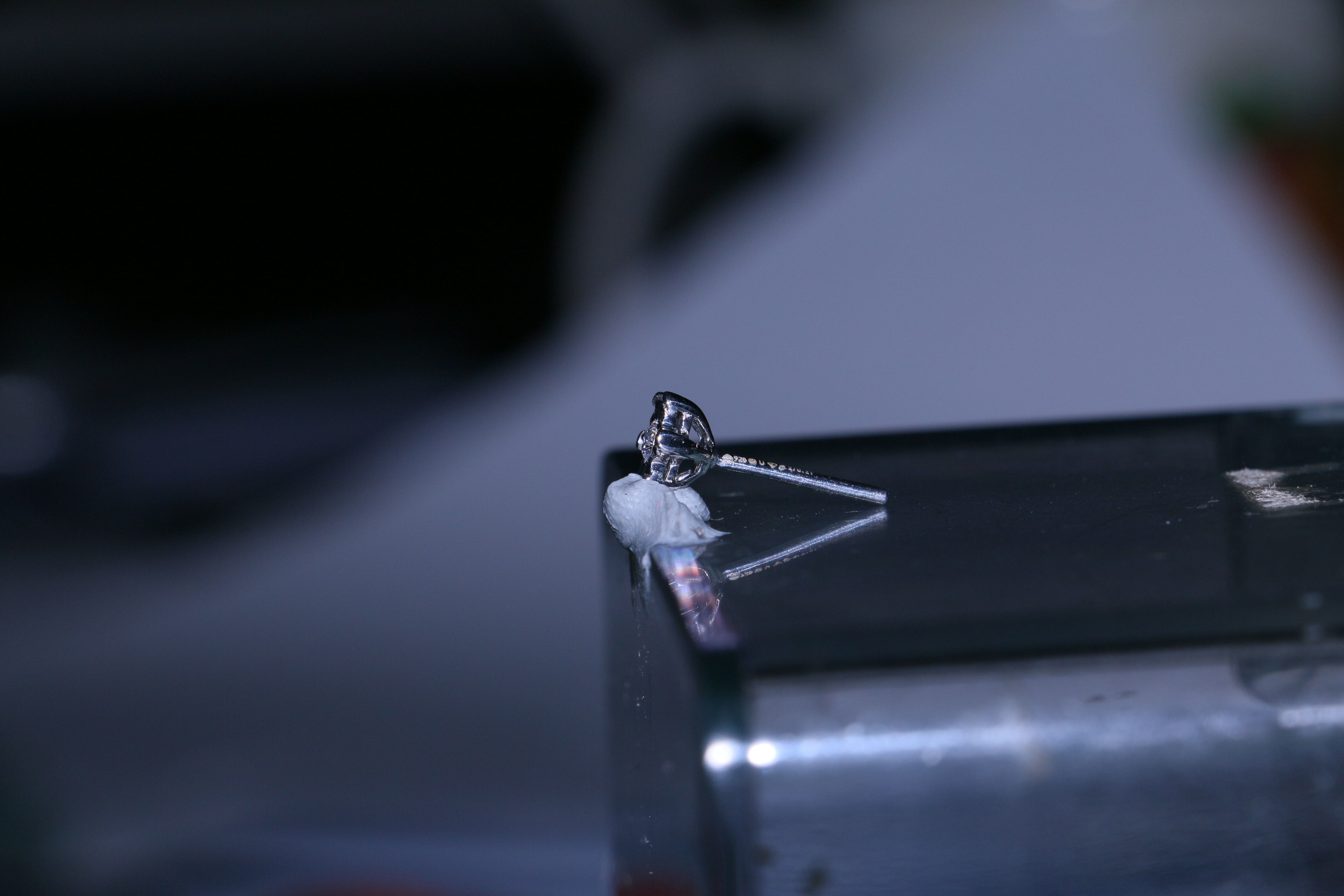 Blossom Plate Stud Earring 3D print model_12