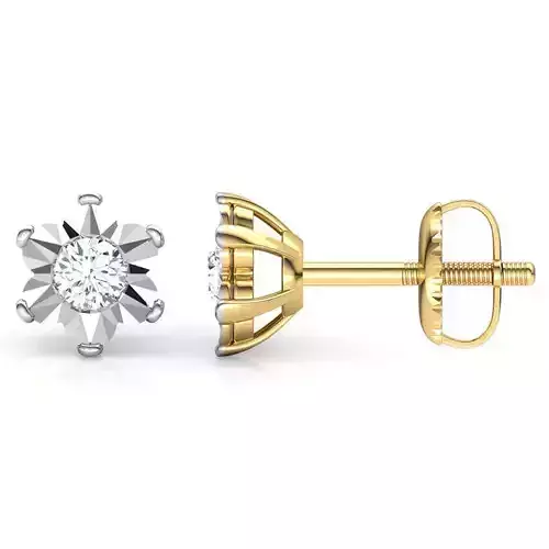 Blossom Plate Stud Earring