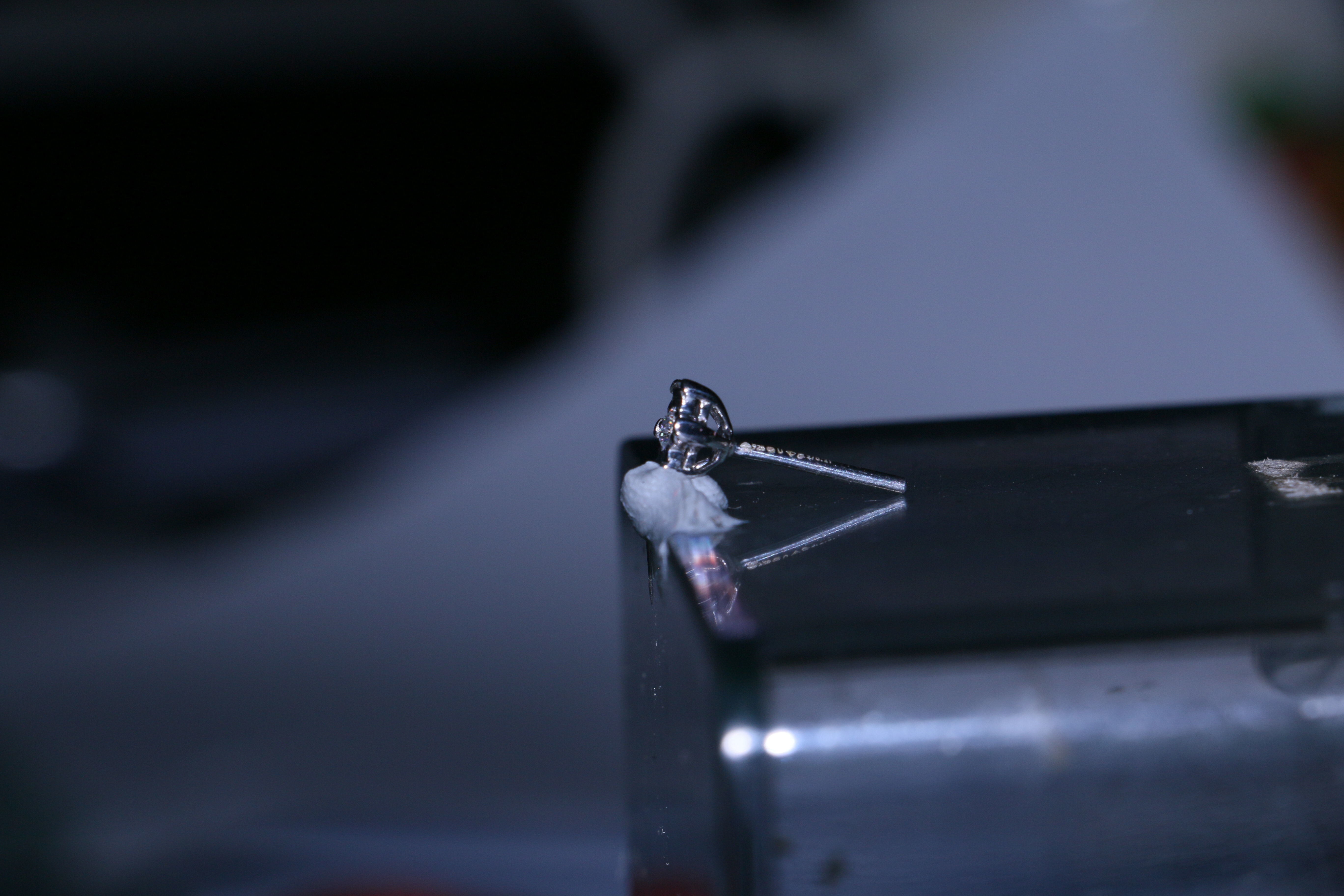 Blossom Plate Stud Earring 3D print model_11