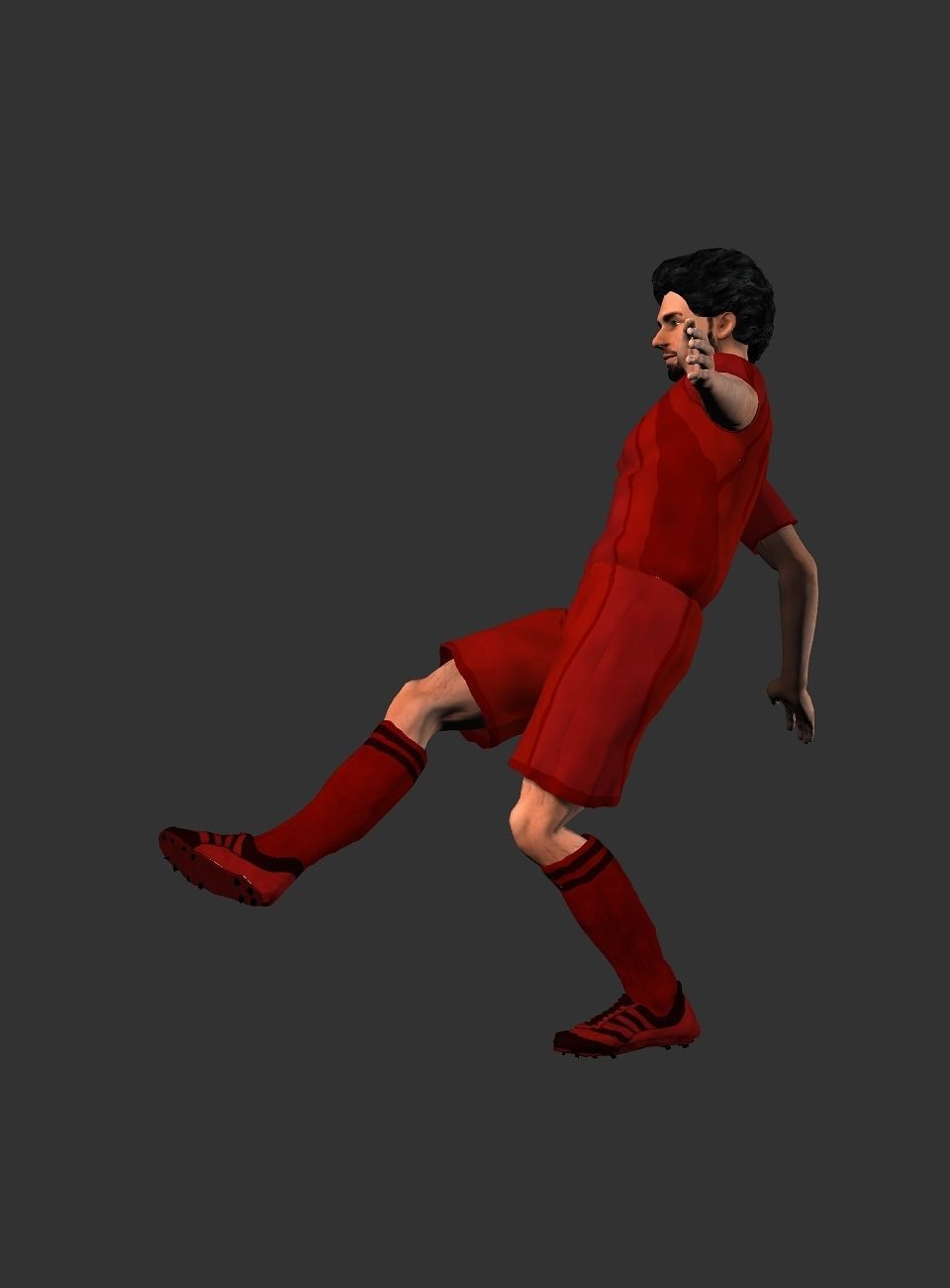 Mohamed Salah  Low-poly 3D model_29