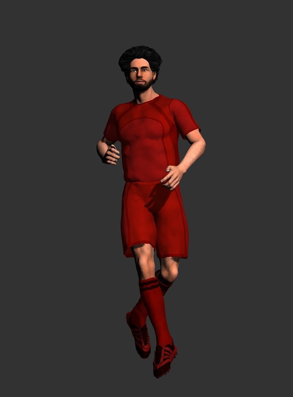 Mohamed Salah  Low-poly 3D model_2