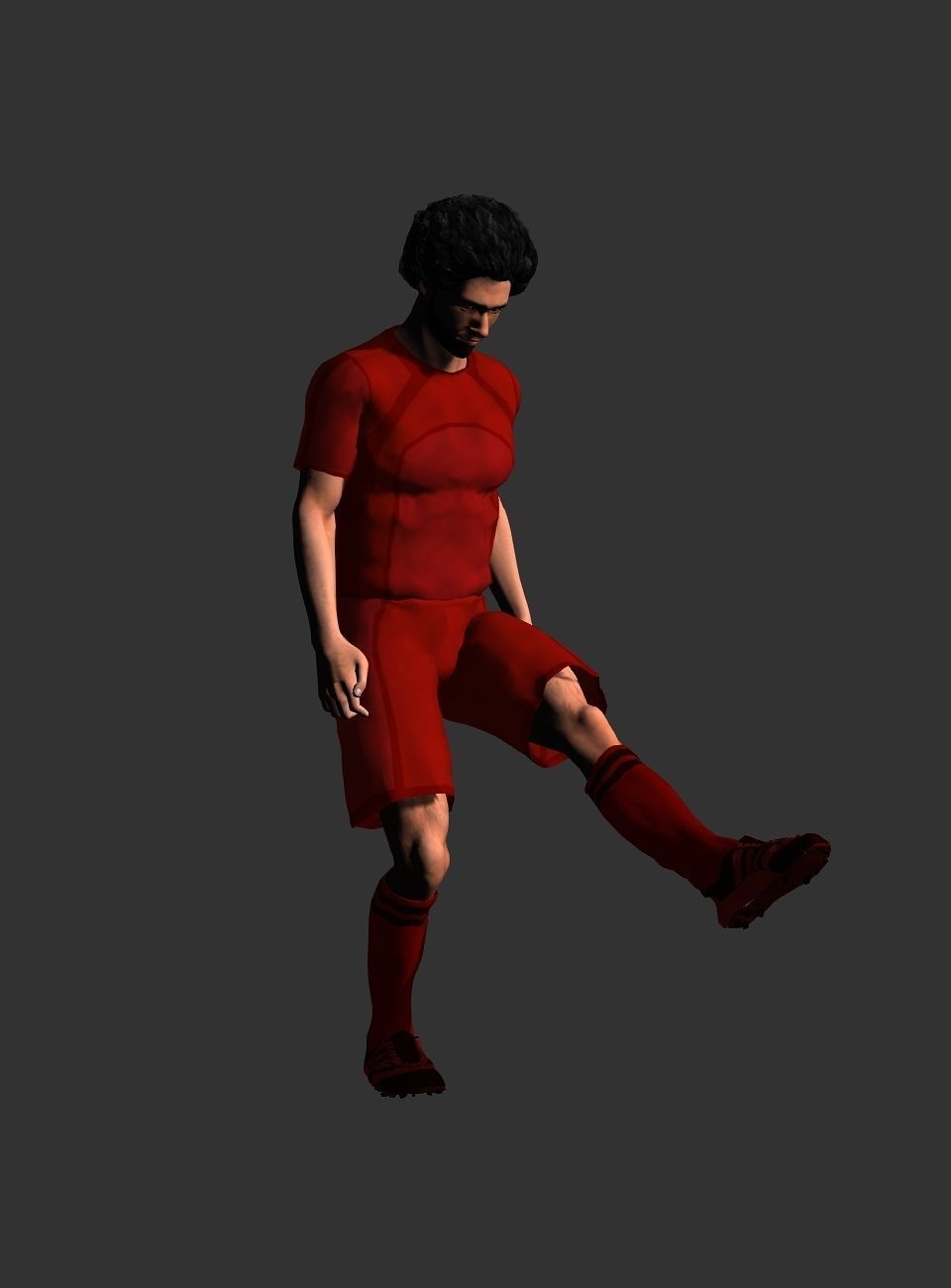 Mohamed Salah  Low-poly 3D model_12