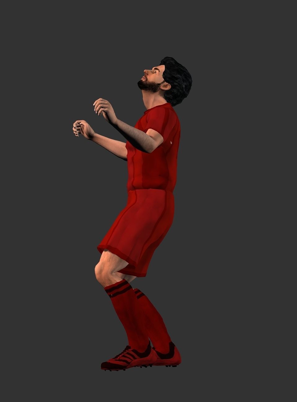 Mohamed Salah  Low-poly 3D model_37