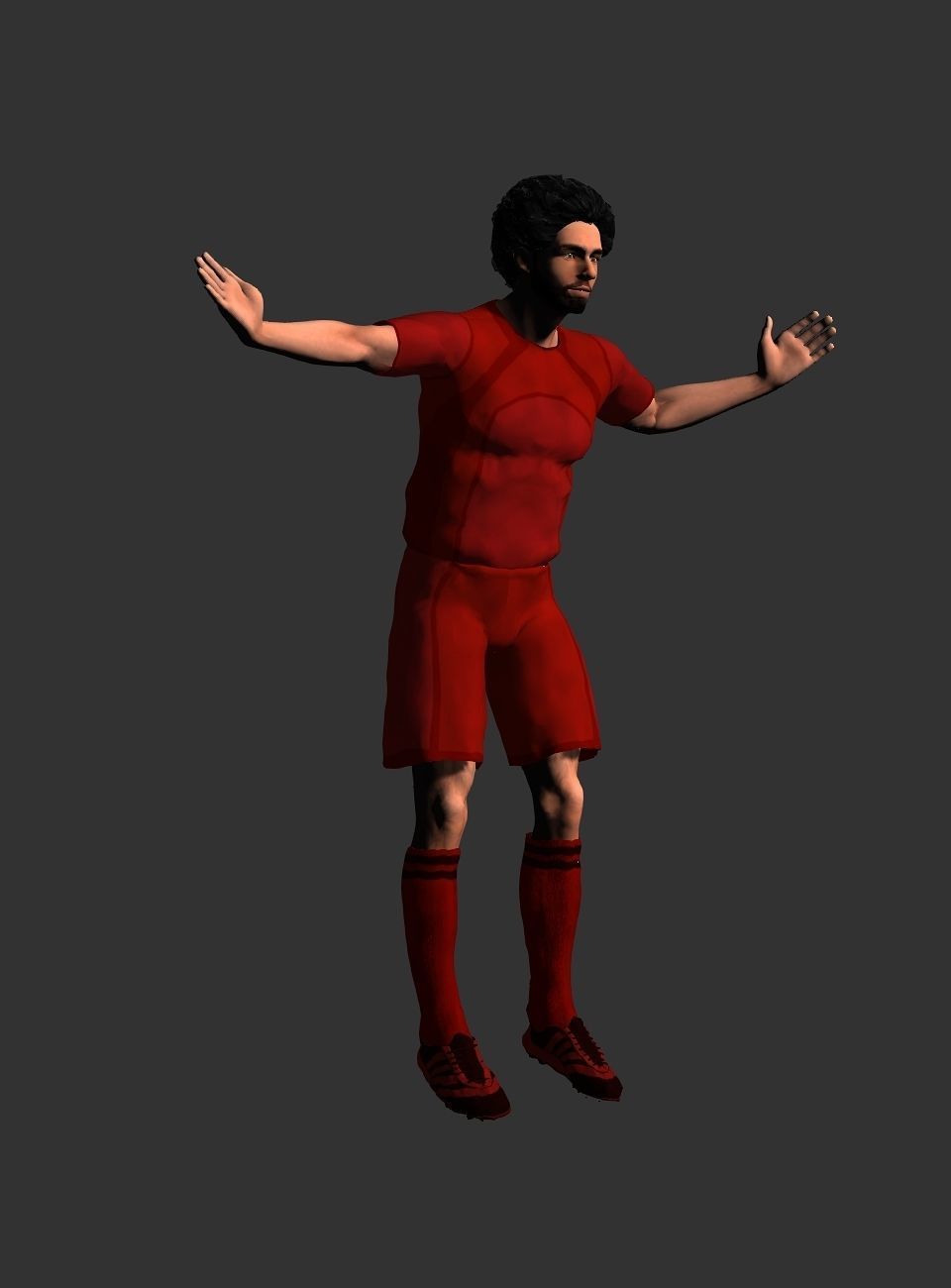 Mohamed Salah  Low-poly 3D model_39