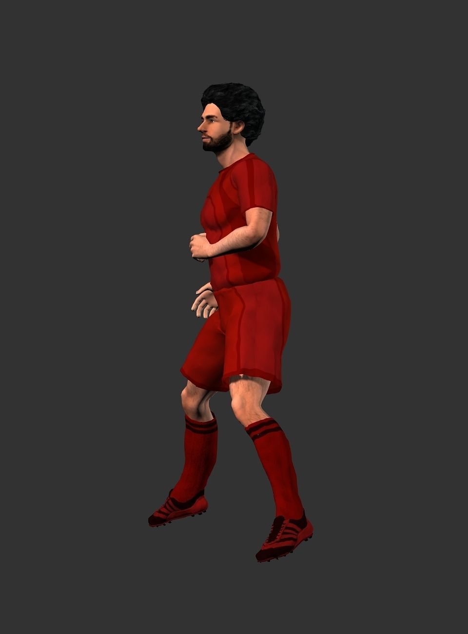 Mohamed Salah  Low-poly 3D model_9