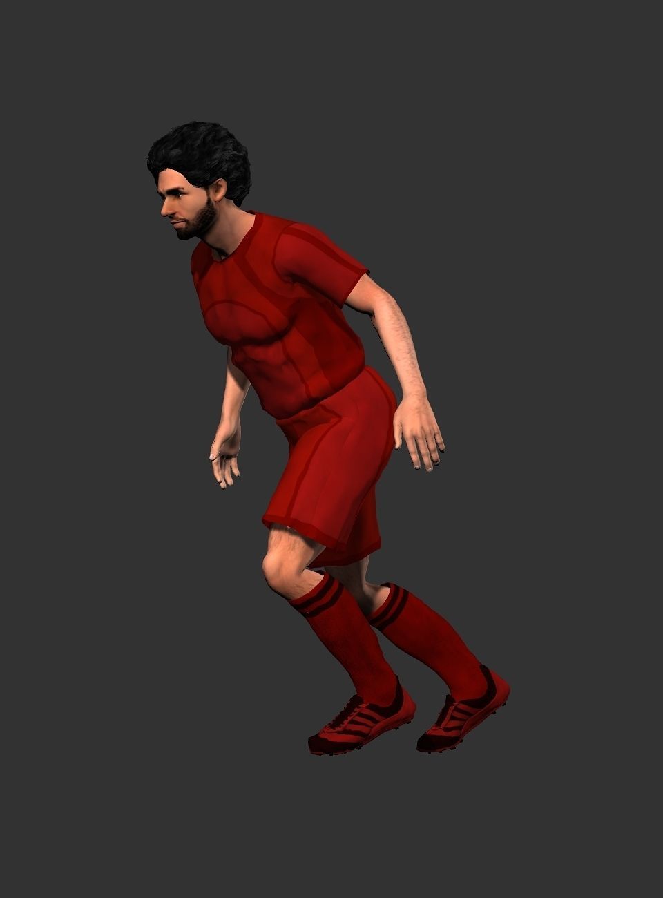 Mohamed Salah  Low-poly 3D model_25