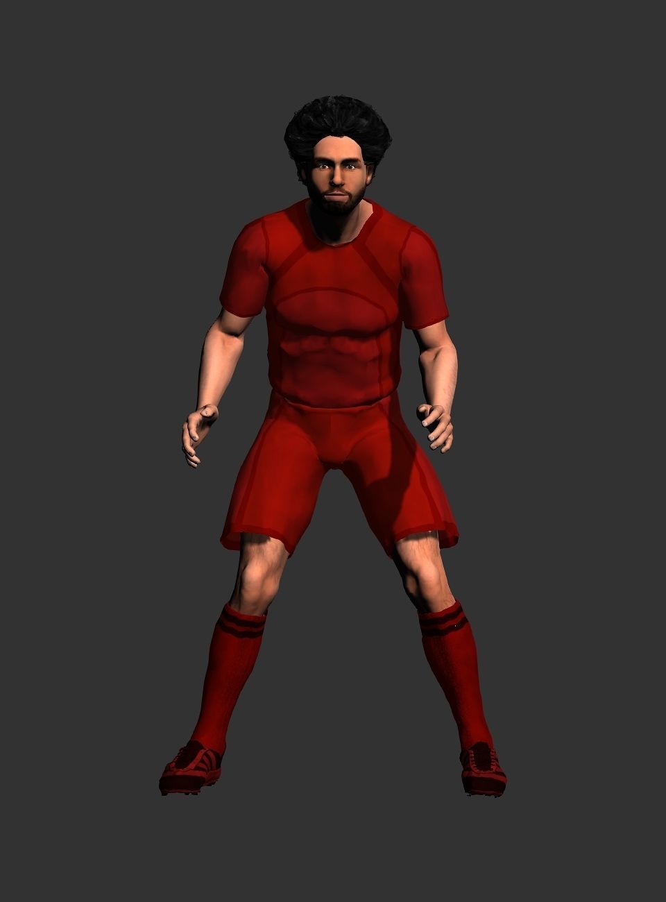 Mohamed Salah  Low-poly 3D model_32