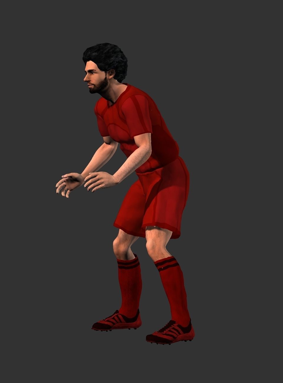 Mohamed Salah  Low-poly 3D model_33