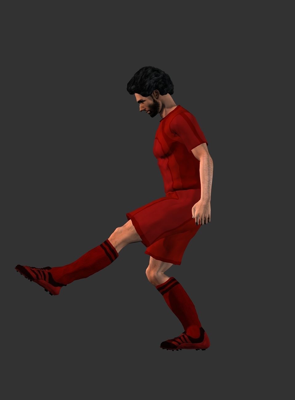 Mohamed Salah  Low-poly 3D model_11