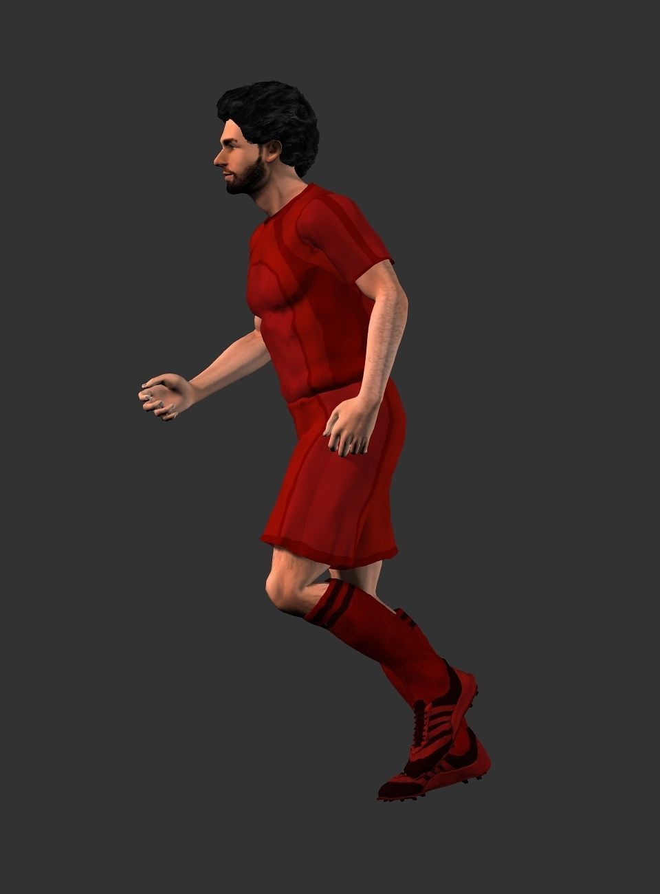 Mohamed Salah  Low-poly 3D model_31