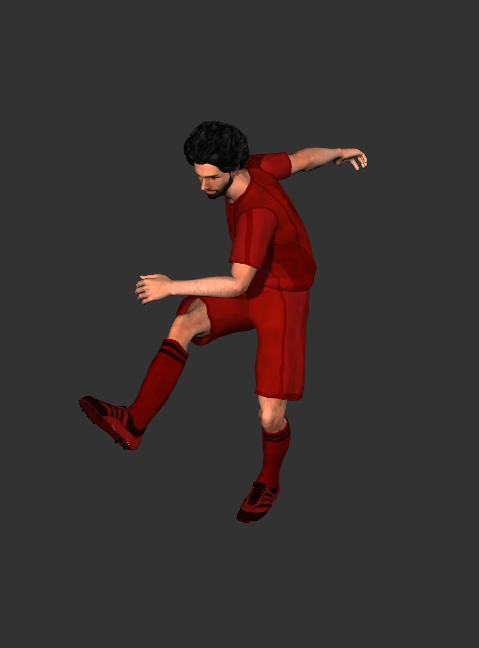 Mohamed Salah  Low-poly 3D model_22