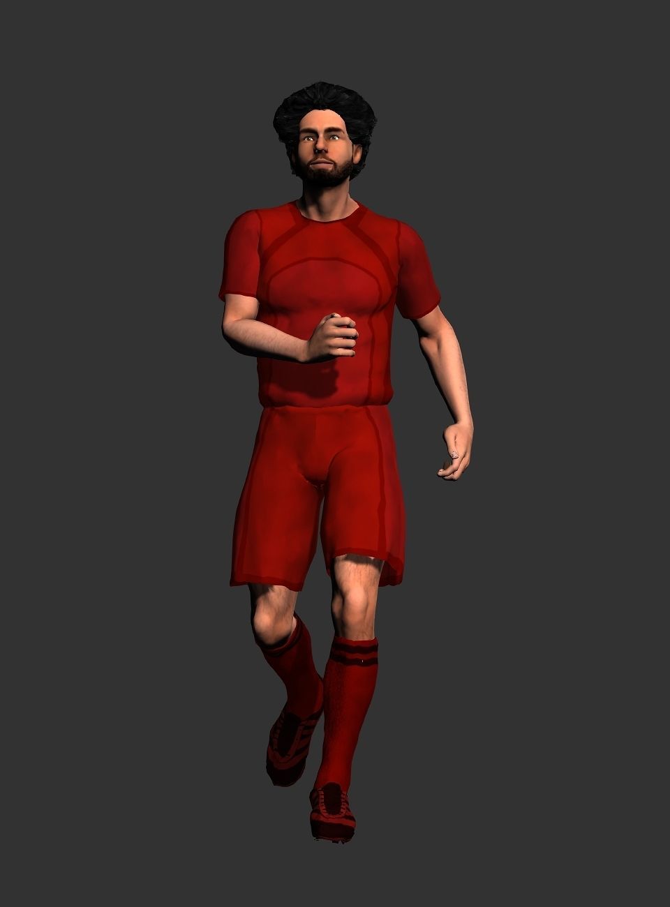 Mohamed Salah  Low-poly 3D model_7
