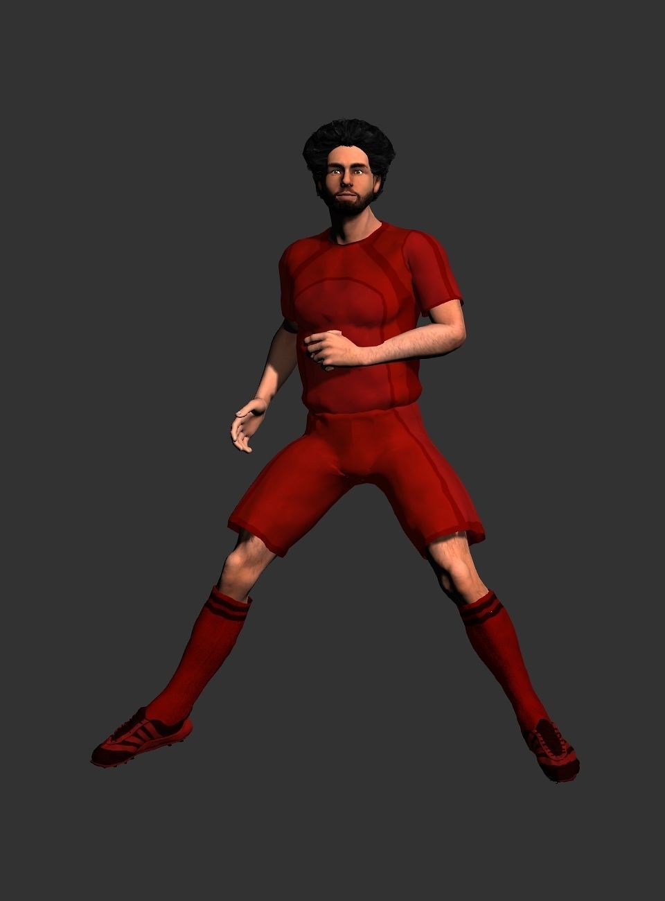 Mohamed Salah  Low-poly 3D model_8